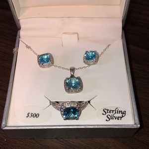 Blue Topaz jewelry set